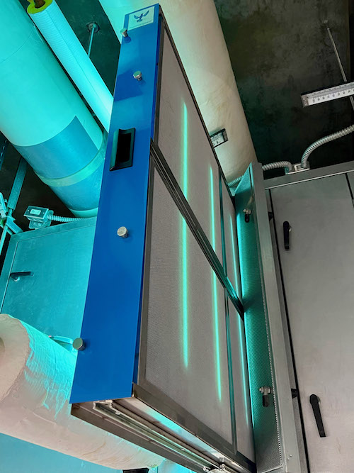 Hummingbird AHU Air Handler Unit Sliding out for easy Maintenance